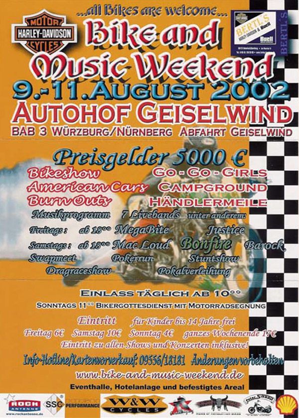 Bike and Music Weekend 2002