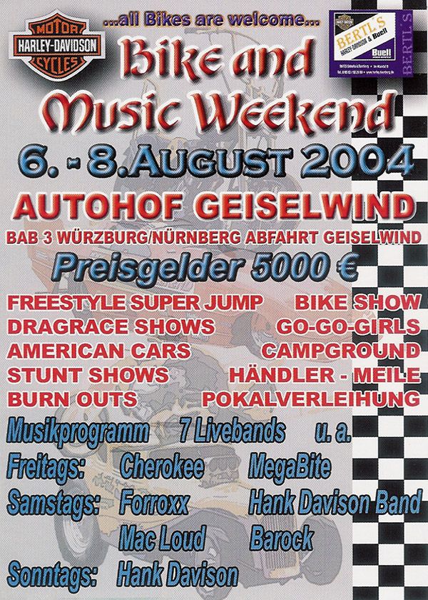 Bike and Music Weekend 2004